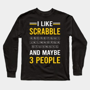 3 People Scrabble Long Sleeve T-Shirt